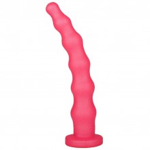 Розовый гелевый анальный стимулятор, длина 20 см, диаметр 3.9 см, Биоклон 431400, бренд LoveToy А-Полимер, длина 20 см., со скидкой