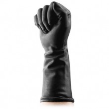 Черные латексные перчатки для фистинга «Fisting Gloves»