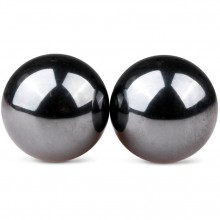 Металлические магнитные вагинальные шарики без сцепки Easytoys «Magnetic Balls» от EDC Collections, серебристые, ET077SIL, диаметр 2.5 см.