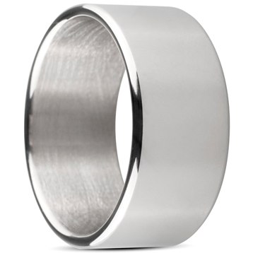 Эрекционное кольцо «Sinner Wide metal head-ring Size L», EDC Collections SIN063, цвет Серебристый, диаметр 3.4 см.