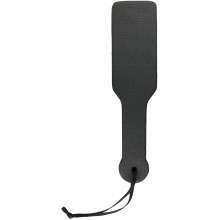 Черная шлепалка для эротических игр «Easytoys Black PU Leather Paddle», ET287BLK, коллекция Easy Toys, длина 32 см., со скидкой