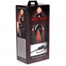 Черная анальная пробка с расширением Mistress «Inflatable Enema Plug» от XR Brands, IS119, из материала Силикон, коллекция Mistress Collection, длина 11.4 см., со скидкой