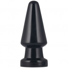 Большая черная анальная пробка «King-Sized Anal Shocker», рабочая длина 13 см, минимальный диаметр 3 см, Джага-Джага LV2241, цвет Черный, длина 19 см., со скидкой