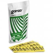 Ультратонкие презервативы «Ganzo Ultra thin», 50 шт., цвет Прозрачный, длина 18 см., со скидкой