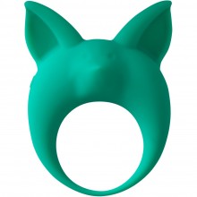Зеленое эрекционное кольцо «Mimi Animals Kitten Kyle» с ушками котенка, длина 7.8 см., со скидкой
