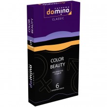 Разноцветные презервативы «DOMINO CLASSIC Colour Beauty», 6 шт, 3923dom, длина 18 см.