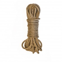 Льняная веревка «Party Hard Beloved» для связывания, 10 метров, 1159-02lola, цвет коричневый, 10 м.