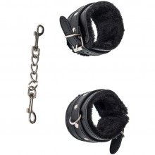 Черные наручники «Party Hard Calm Black» с меховой подкладкой, Lola Games 1097-01lola, длина 31 см.