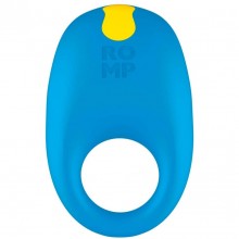 Водонепроницаемое синее виброкольцо «Romp Juke», внутренний диаметр 2.5 см, RPCRSG5, бренд Wow Tech, длина 7.5 см.
