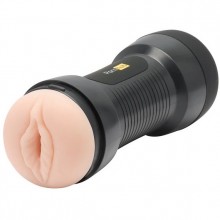 Двусторонний мастурбатор для мужчин «Double Up» с губами и вагиной, Pornhub 95702, из материала Силикон, цвет Телесный, длина 23 см.
