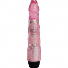 Вибратор реалистик, цвет розовый, из нежного материала ПВХ, 47526-MM, бренд 4sexdream, длина 22.5 см.