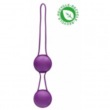 Фиолетовые вагинальные шарики «Geisha», общая длина 22 см, Shots NAT003PUR, цвет фиолетовый, длина 22 см.