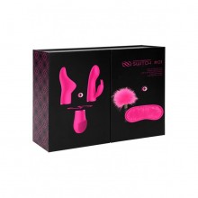 Розовый набор для секса «Pleasure Kit 1» из пяти предметов, Shots SWI011PNK, бренд Shots Media, из материала Силикон, со скидкой
