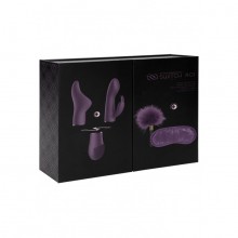 Фиолетовый набор для секса «Pleasure Kit 1» из пяти предметов, Shots SWI011PUR, бренд Shots Media, из материала Силикон, со скидкой