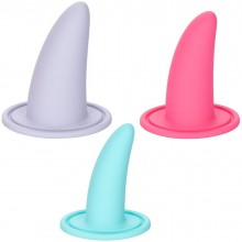 Набор «She-ology» из 3 универсальных расширителей для активной половой жизни разного размера, California Exotic Novelties SE-1338-31-3, цвет мульти, длина 9.46 см.