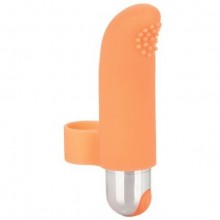 Универсальная насадка на палец «Finger Tickler», оранжевая, California Exotic Novelties SE-1705-00-2, цвет оранжевый, длина 7 см.