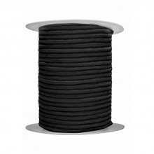 Черная хлопковая веревка для связывания «Ouch Bondage Rope», 100 м.