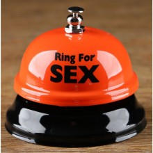 Настольный звонок «Ring for sex», длина 6 см.
