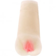 Мастурбатор телесного цвета с нежными розовыми губками, Baile BM-009002N, цвет Телесный, длина 12 см.