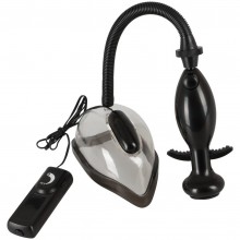 Вакуумная помпа для половых губ с вибрацией «Vibrating Vagina Sucker», длина 14.2 см.