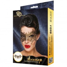 Золотистая карнавальная маска «Алькор», Джага-Джага 963-16 BX DD, цвет золотой