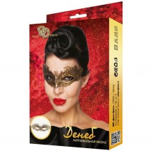 Карнавальная маска «Денеб» золотистого цвета, Джага-Джага 963-06 BX DD, из материала полиэстер