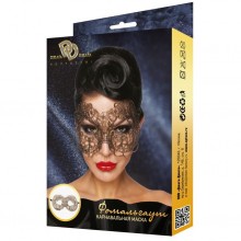 Карнавальная женская маска «Фомальгаут» золотистого цвета, Джага-Джага 963-13 BX DD