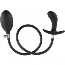 Анальная втулка с грушей «Inflatable Plug» черного цвета, You2Toys 5362100000, бренд Orion, длина 13.3 см.