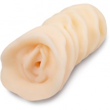 Недорогой реалистичный рельефный мастурбатор-вагина телесного цвета, длина 12.5 см, ширина 6 см, Brazzers BTS110, со скидкой