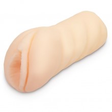 Мужской реалистичный нежный мастурбатор-вагина телесного цвета , длина 14.5 см.