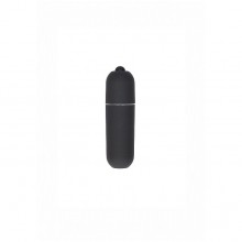 Небольшая черная вибропуля «Power Bullet» с 10 режимами вибрации, длина 6.2 см.