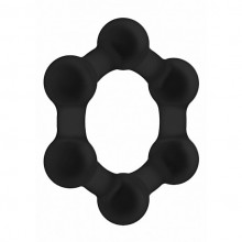 Стимулирующее утяжеленное эрекционное кольцо «Weighted Cock Ring No.83», черное, Shots SON083BLK, бренд Shots Media, диаметр 8.2 см.