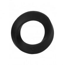 Среднее эрекционное кольцо «Cock Ring N0.84» спиралевидной формы, черное, Shots SON084BLK, бренд Shots Media, коллекция SONO, диаметр 4.8 см.