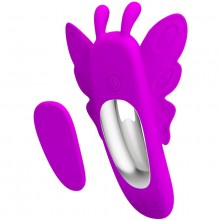 Вибровкладка в трусики «Aileen» с пультом ДУ, фиолетовая, Baile MC35, из материала силикон, длина 10.5 см.