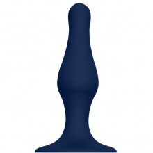 Анальная пробка «SILICONE PLUG LARGE» с присоской, цвет синий, Dream Toys 21711, из материала Силикон, длина 15.6 см., со скидкой