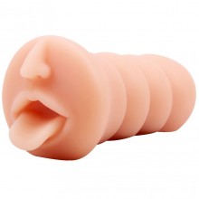 Мастурбатор-ротик «Abby Sensual Lips», длина 16.1 см, Chisa CN-31474, из материала CyberSkin, длина 16.1 см.
