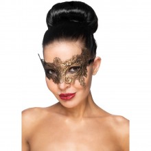 Золотистая карнавальная маска «Вега»