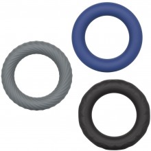 Набор эрекционных колец «Link Up Ultra-Soft Extreme» разного цвета, диаметр 3.7 см.