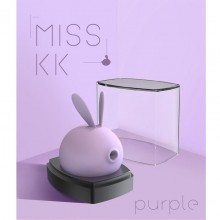 Фиолетовый вакуумный стимулятор клитора «Miss KK», Kiss toy 6928202967737
