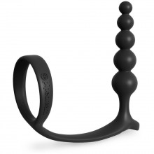 Анальные шарики с эрекционным кольцом «Ass-gasm Cockring Anal Beads», длина 12 см.