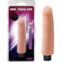 Вибратор «Vibrating Cock No.04», цвет телесный, CN-101879162, коллекция Real Touch XXX, длина 18.5 см.