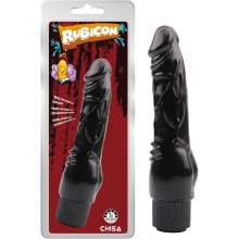 Реалистичный вибратор черного цвета «Vibrating Naughty Cock Black», Chisa Novelties CN-711886732, цвет черный, длина 20 см.