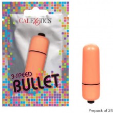 Набор оранжевых вибропуль «3-Speed Bullet», 24 шт., California Exotic Novelties SE-8000-55-3, бренд CalExotics, из материала Пластик АБС, длина 6.2 см., со скидкой