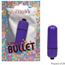 Набор фиолетовых вибропуль «3-Speed Bullet», 24 шт., California Exotic Novelties SE-8000-60-3, из материала Пластик АБС, цвет Фиолетовый, длина 6.2 см.