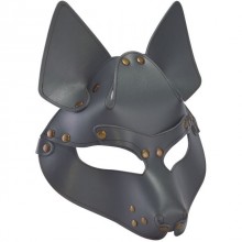 Серая кожаная маска волка «Wolf», Sitabella 3416-6, цвет серый