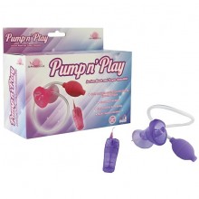 Фиолетовая помпа с вибрацией «Pump and Play», цвет фиолетовый, Howells 54001, длина 10.5 см.