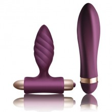 Вибронабор «Ardor Climaximum Desire» мини-вибратор и анальная вибропробка, цвет фиолетовый, Rocks-Off 10TTPAZ, бренд Rocks Off, длина 13 см.