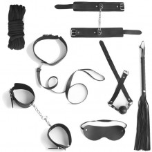 Черный эротический BDSM-набор из 8 предметов, черный, Сима-ленд 6256966