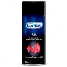 Интимный гель-смазка Contex «Silk» с силиконом длительного действия, объем 100 мл, 3120757, 100 мл.