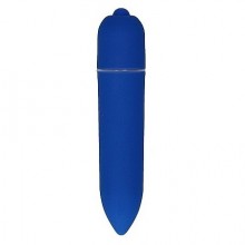Вибропуля «Power Bullet», цвет голубой, универсальный, с 10 режимами вибрации, SHT048BLU, длина 8.5 см.